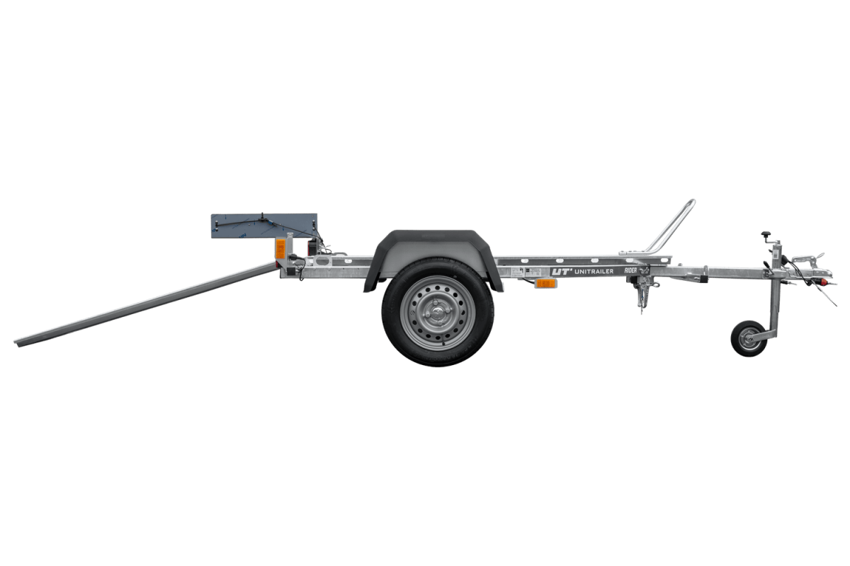 UNITRAILER MOTO Motorradanhänger mit Radschiene und Auffahrrampe