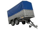 Doppelachsanhänger UNITRAILER mit montierter Hochplane