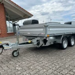 Humbaur HTK 2700.31 Autoanhänger mit Kippmulde Frontansicht