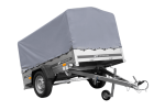 UNITRAILER Garden 201/R KIPP mit grauer Plane montiert