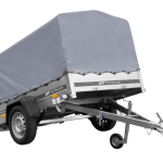 UNITRAILER Garden 201/R KIPP mit grauer Plane montiert