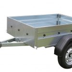 Verzinkter Stahl Anhänger 500 kg Seitenansicht