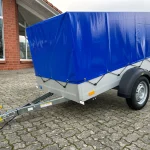 Humbaur Startrailer H 752010 mit 100 cm Hochplane in Blau