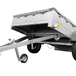 Galvanisierter UNITRAILER Anhänger Seitenansicht mit Plane