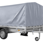 Kippanhänger 264x150 cm mit grauer Hochplane H-1100