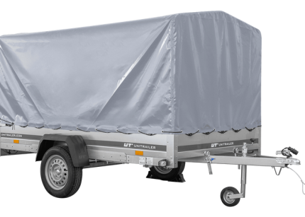 Kippanhänger 264x150 cm mit grauer Hochplane H-1100