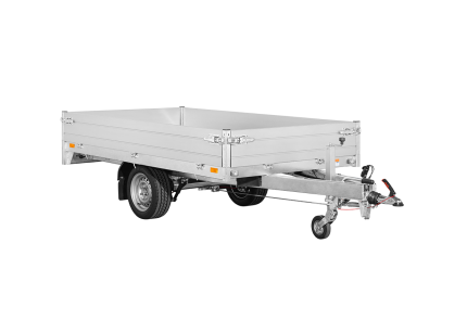 Aluminium PKW-Anhänger 1350 kg mit verzinktem Fahrgestell
