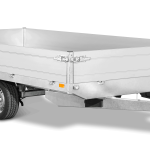 Aluminium Tandem Pritschenanhänger 2700 kg Seitenansicht
