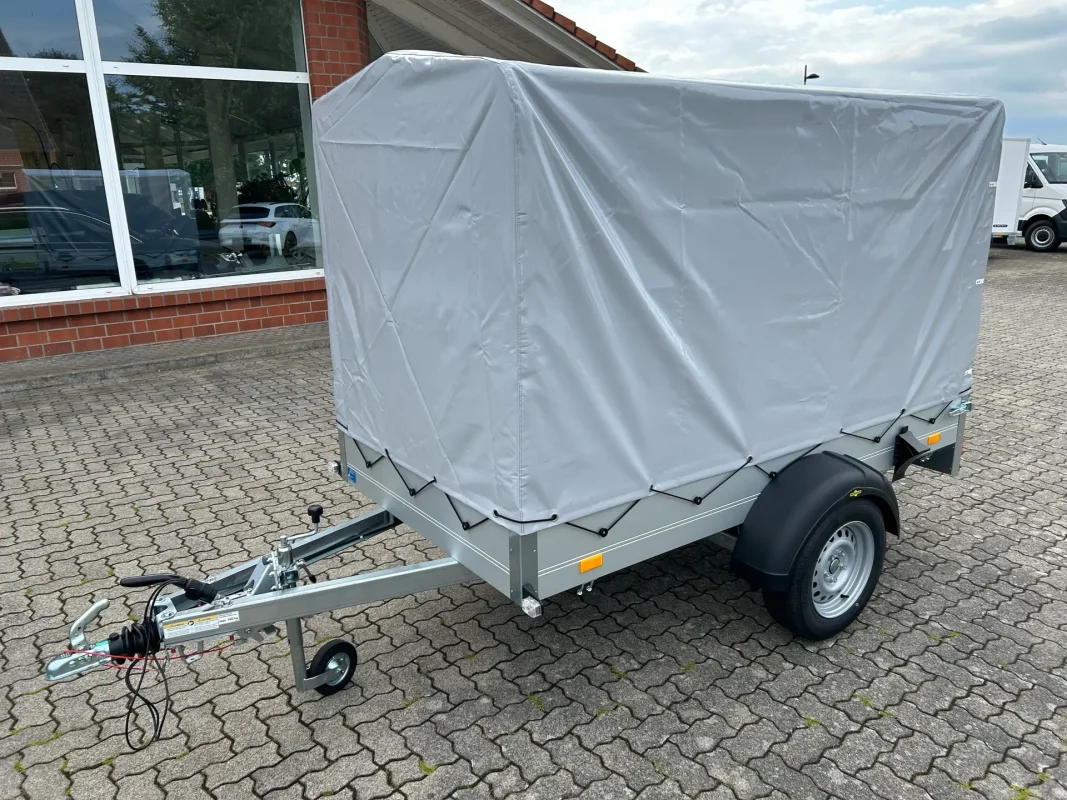Humbaur Startrailer H 132513 mit 150 cm Hochplane in Grau
