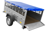 Kippanhänger 750 kg Garden Trailer 201 KIPP – 200x125 cm mit Gitteraufsätzen – Bild 2