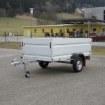 LPA Tieflader-Anhänger mit einer Achse und Aluminium-Bordwänden