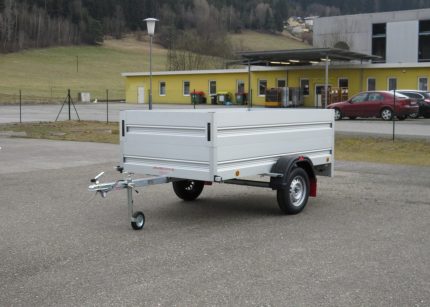 LPA Tieflader-Anhänger mit einer Achse und Aluminium-Bordwänden