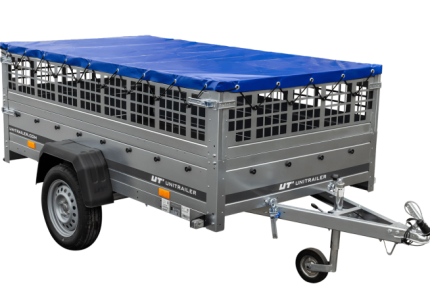 Gartenanhänger UNITRAILER 230/R KIPP mit Gitterbordwänden