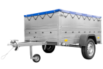 Kastenanhänger 750 kg zGG 200x125 cm ungebremst UNITRAILER Garden Trailer 201 KIPP – Bild 2