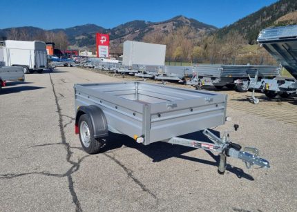 Pongratz BO 230/13U Anhänger Seitenansicht mit 390 mm Bordwänden