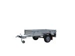750 kg Einachsanhänger aus verzinktem Stahl in Seitenansicht