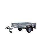 750 kg Einachsanhänger aus verzinktem Stahl in Seitenansicht