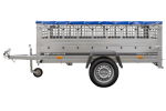 Kippanhänger 230x125 cm ohne Bremse – Garden Trailer 230 KIPP mit Plane und Gitteraufsätzen – Bild 5