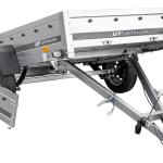 Kippanhänger 230x125 cm mit Blattfederung und Stoßdämpfern