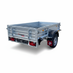 PKW-Anhänger 750 kg aus verzinktem Stahl in Seitenansicht